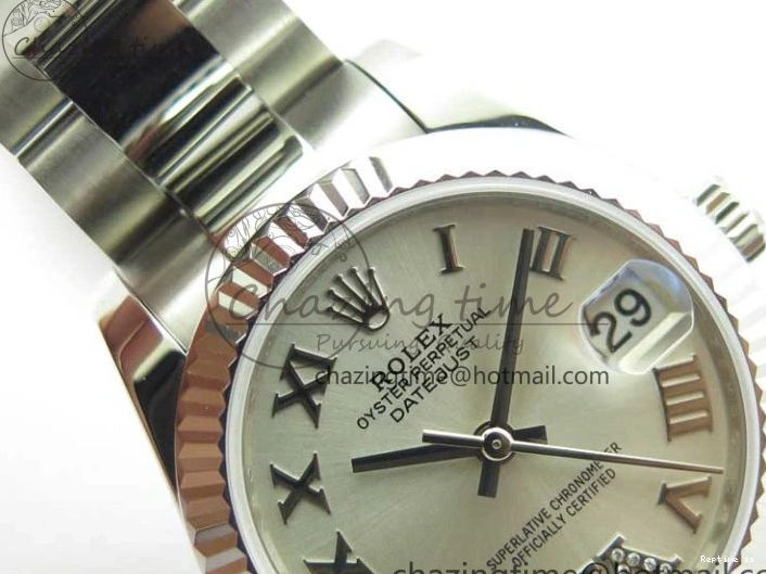 0107 Datejust 31mm 278271 SS BP Maker Best Edition Silver Roman Dial on Oyster Bracelet Trendy 2746
